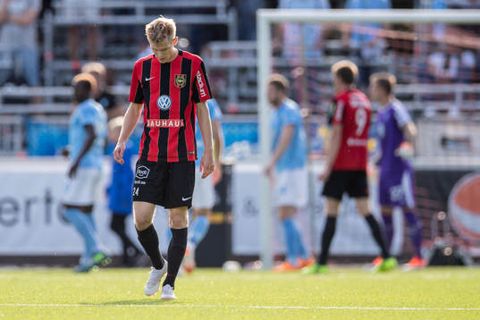 Brommapojkarnas Fritiof Björkén deppar