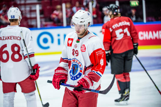 Pavel Kazakevich and Nikita Tarletsky of Yunost Minsk looks