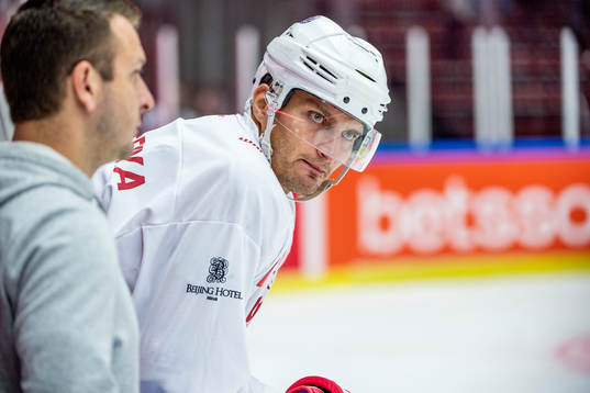 Anatoly Protasenya of Yunost Minsk looks dejected