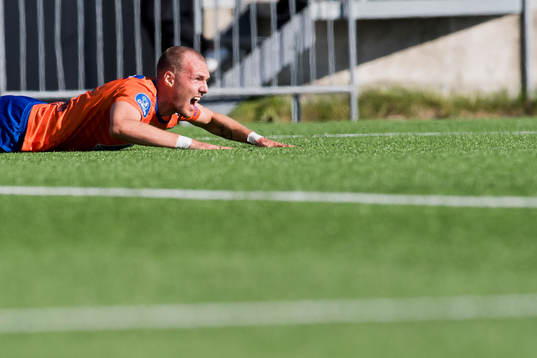 Aron Elís Thrándarson of Aalesund reacts