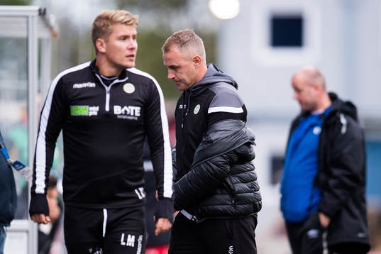 Bengt Sæternes, head coach of Sandnes Ulf, react