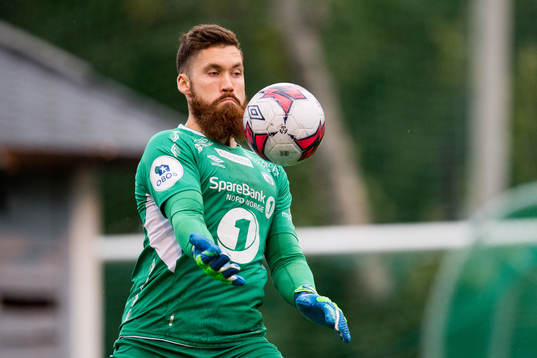 Goalkeeper Marius Berntzen of Tromsdalen