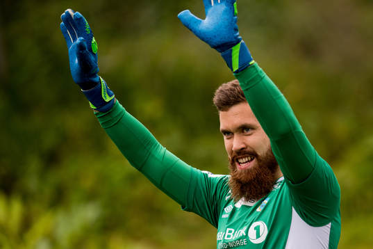 Goalkeeper Marius Berntzen of Tromsdalen