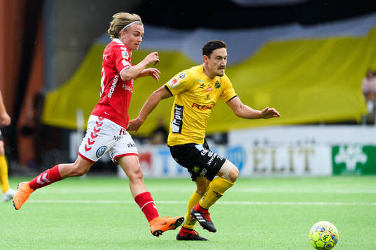 Elfsborgs Stefan Ishizaki och Kalmars Isak Magnusson
