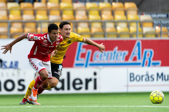 Kalmars Romário Pereira Sipião och Elfsborgs Stefan