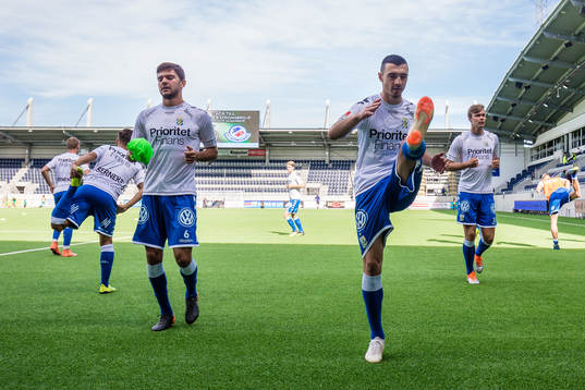 IFK Göteborgs Giorgi Kharaishvili och Fredrik Oldrup