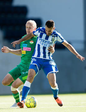 Dalkurds Henrik Löfkvist och IFK Göteborgs André Calisir