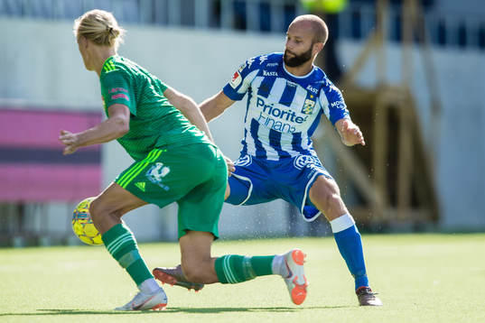 IFK Göteborgs Robin Söder och Dalkurds Henrik Löfkvist