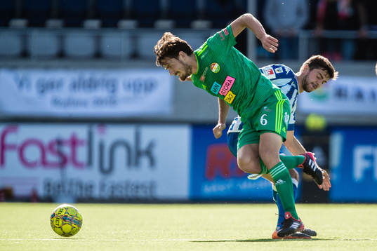 Dalkurds Robin Tranberg och IFK Göteborgs Fredrik Oldrup