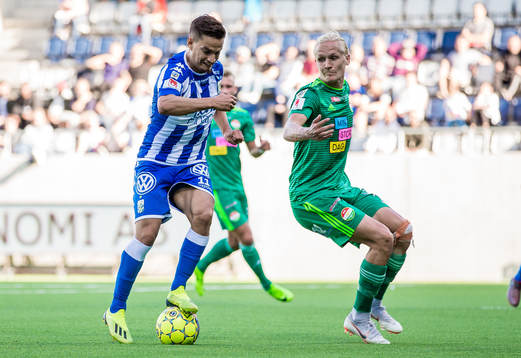 IFK Göteborgs Amin Affane och Dalkurds Henrik Löfkvist