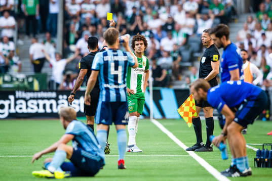 Hammarbys Neto Borges får en varning