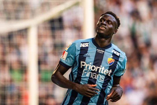 Djurgårdens Aliou Badji jublar