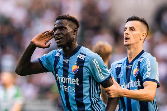 Djurgårdens Aliou Badji jublar