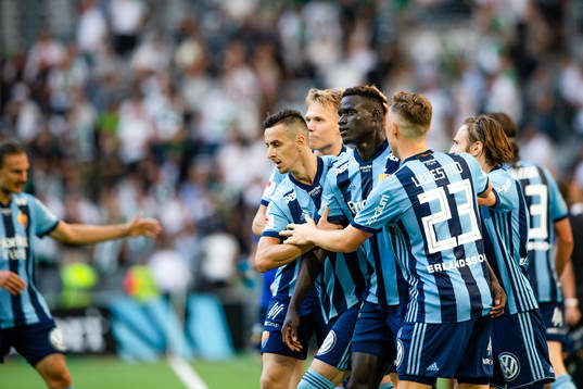 Djurgårdens Aliou Badji jublar