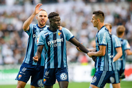 Djurgårdens Aliou Badji jublar