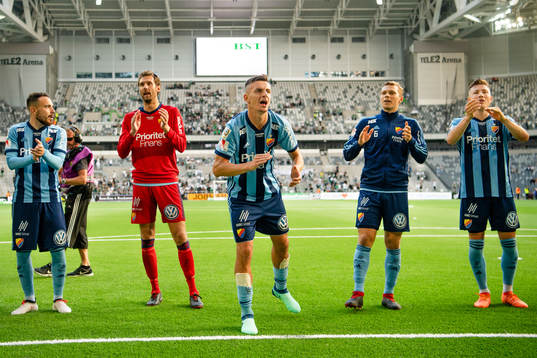 Djurgårdens Haris Radetinac jublar