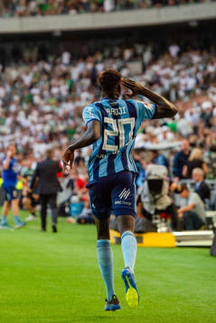 Djurgårdens Aliou Badji jublar