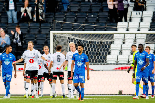 Etzaz Hussain of Molde looks dejected