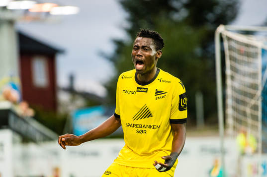 Adeleke Akinola Akinyemi of Start looks frustrated