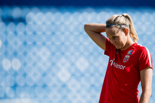 Goalkeeper Ingrid Hjelmseth of Norway