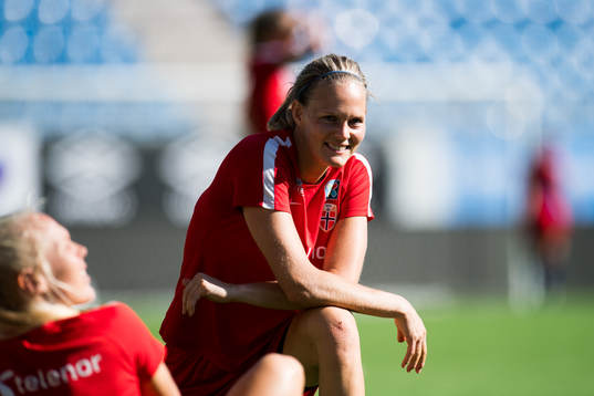Goalkeeper Ingrid Hjelmseth of Norway