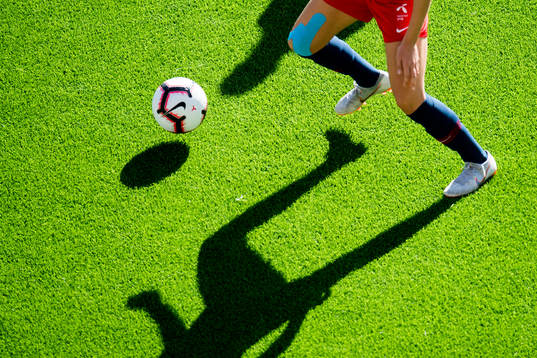 A player of Norway with the ball