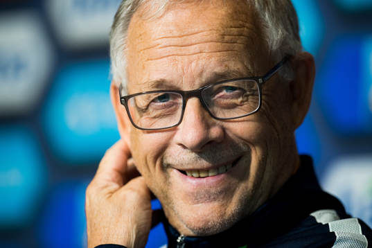 Lars Lagerbäck, head coach of Norway
