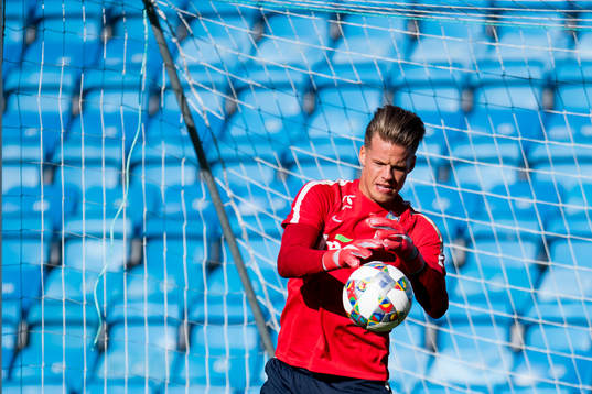 Goalkeeper Ørjan Håskjold Nyland of Norway
