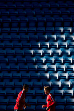Mohamed Elyounoussi and Martin Ødegaard of Norway
