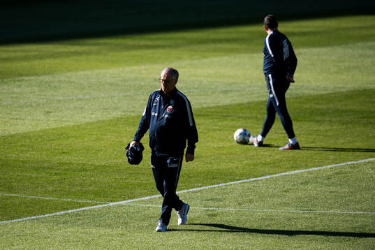 Lars Lagerbäck, head coach of Norway
