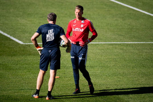 Goalkeeper Ørjan Håskjold Nyland of Norway