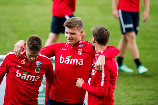 Markus Henriksen, Alexander Sørloth and Håvard Nordtveit