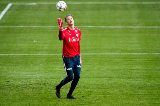 Goalkeeper Ørjan Håskjold Nyland of Norway
