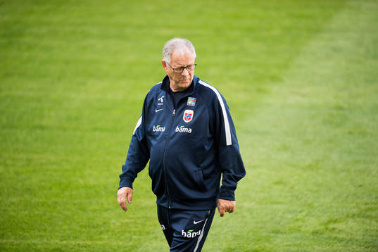 Lars Lagerbäck, head coach of Norway