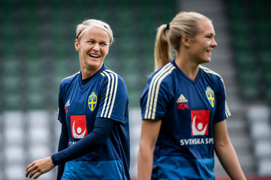 Nilla Fischer och Magdalena Eriksson