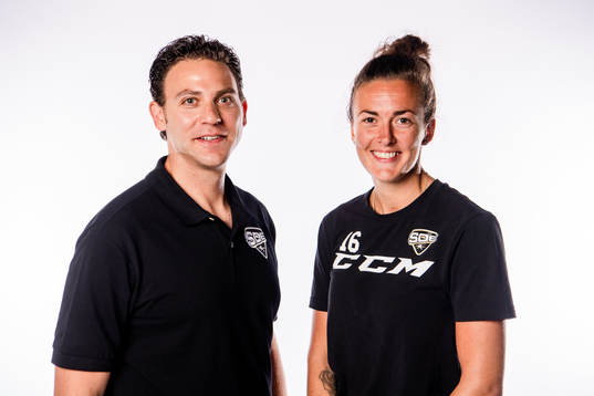s tränare Shane Warschaw och Leanne Ganney