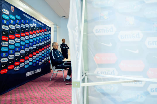 Lars Lagerbäck, head coach of Norway