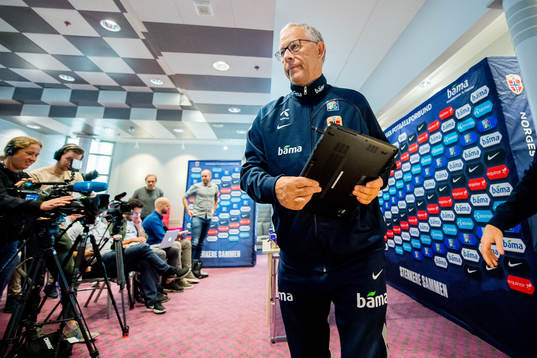 Lars Lagerbäck, head coach of Norway