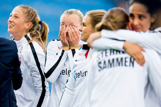Frida Maanum of Norway reacts