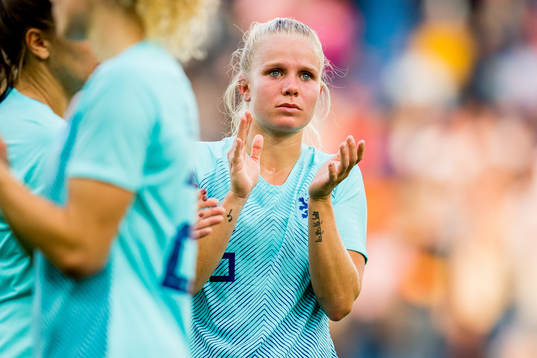 Kika van Es of Netherlands looks dejected