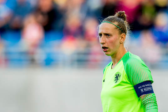 Goalkeeper Sari van Veenendaal of Netherlands