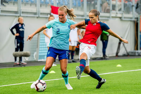 Desiree van Lunteren of Netherlands and Guro Reiten of