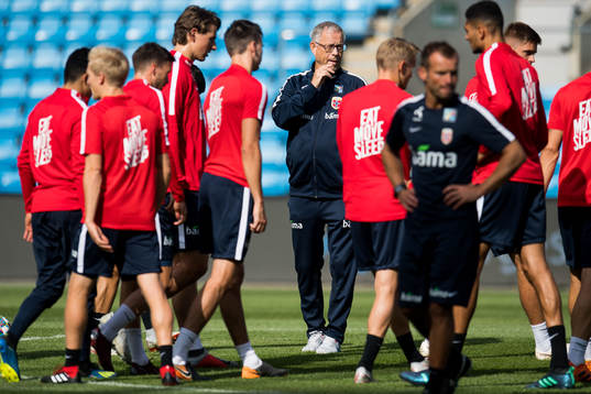 Lars Lagerbäck, head coach of Norway