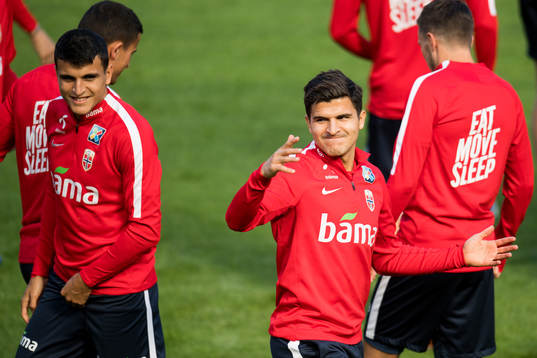 Mohamed Elyounoussi and Tarik Elyounoussi of Norway