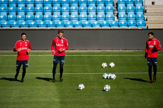 The goalkeepers Rune Almenning Jarstein, Ørjan Håskjold