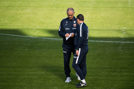 Lars Lagerbäck, head coach of Norway