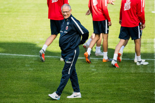 Lars Lagerbäck, head coach of Norway