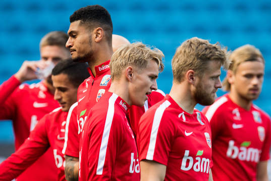 Bjørn Maars Johnsen, Martin Ødegaard and Fredrik Midtsjø