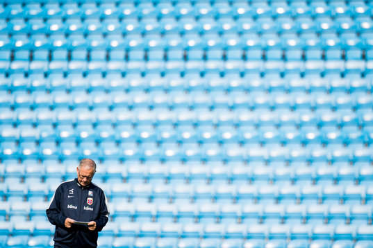 Lars Lagerbäck, head coach of Norway