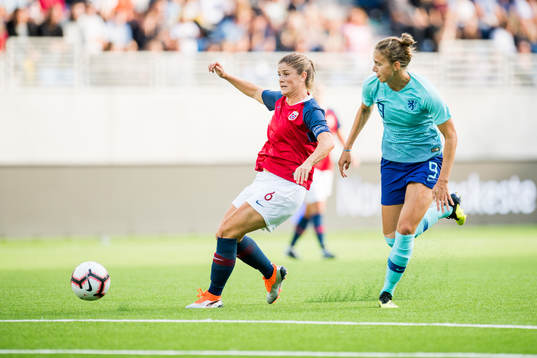 Maren Mjelde of Norway and Anna Margaretha Marina Astrid
